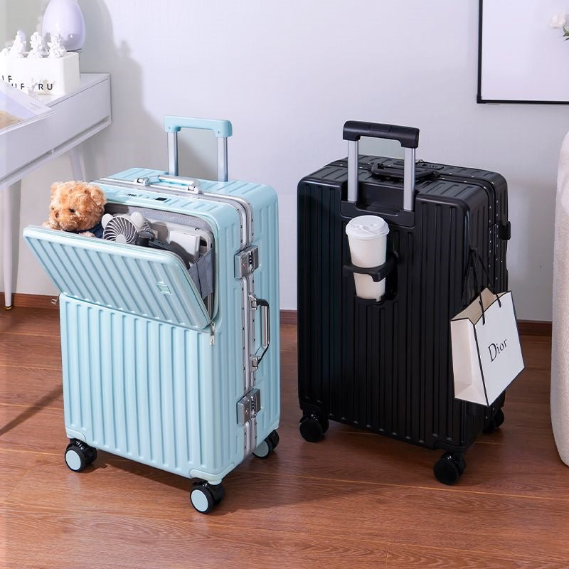 Trolley Koffer Mit Innovativem Stauraum Und Integriertem Sicherheitssystem Brehn
