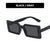 Damen quadratische Sonnenbrille mit modernem, breitem Rahmen und schützendem UV-Filter Brehn