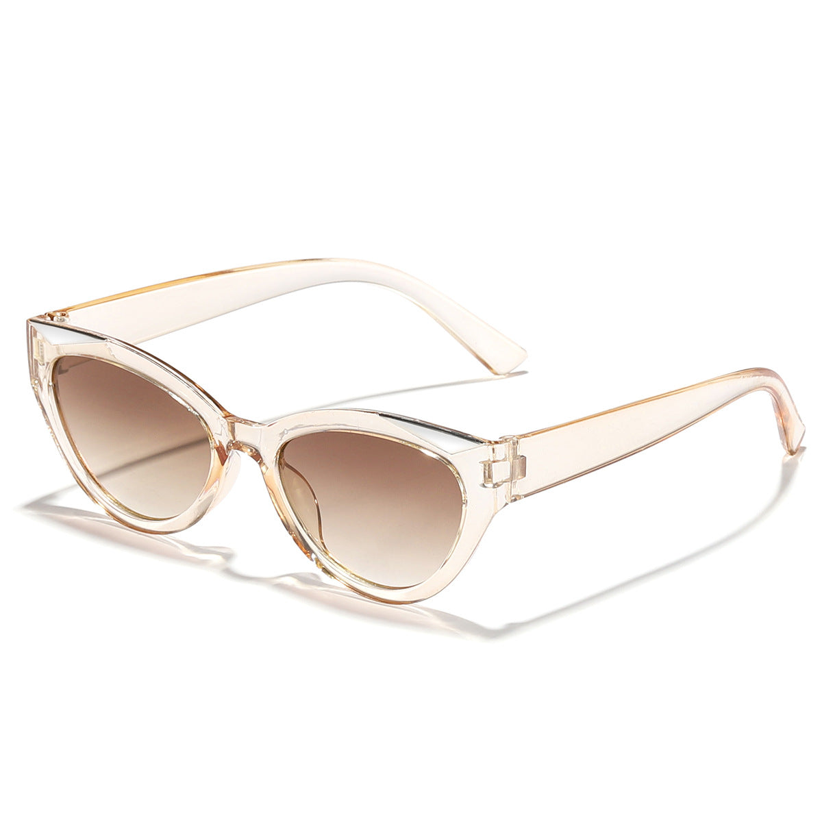 Damen modische Cat-Eye Sonnenbrille mit glänzenden Details Brehn