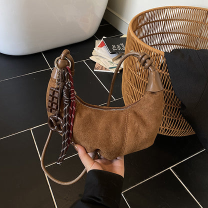 Designer Wildleder-Handtasche
