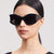 Damen stilvolle Cat-Eye Sonnenbrille mit hochglänzendem Design und schützenden Gläsern Brehn