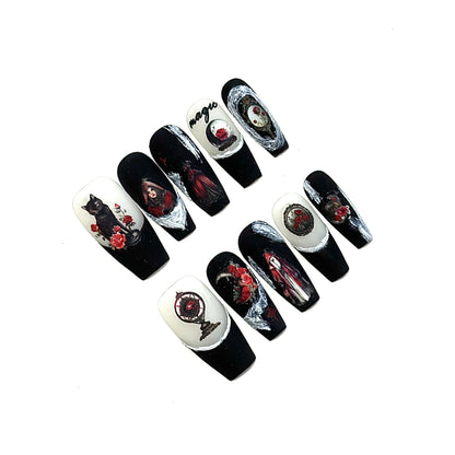 Künstlerisch Thematisierte Press-On Nagelkunst Kollektion