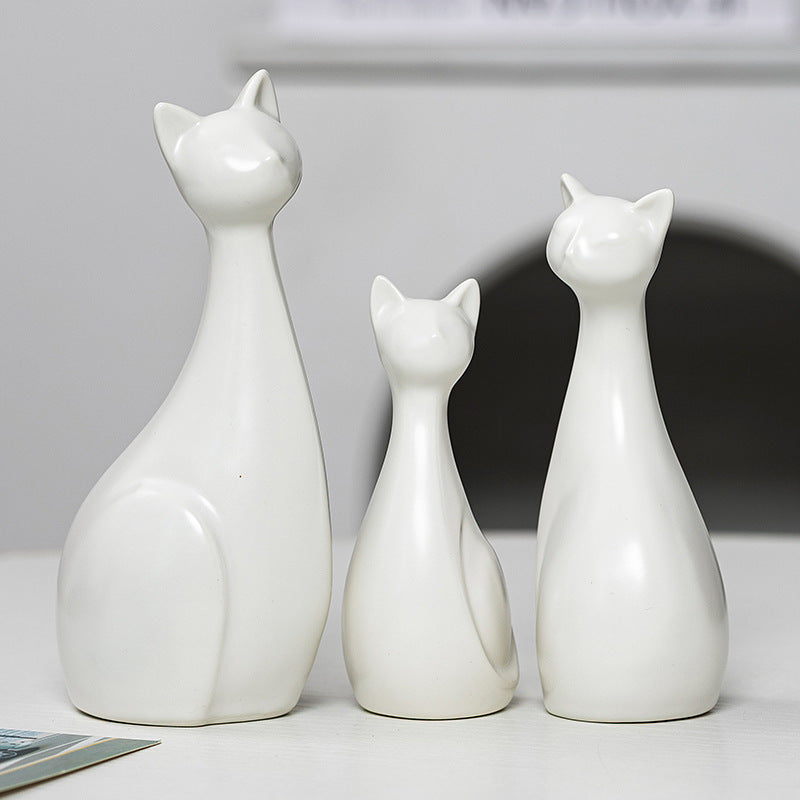 Dekorative Keramik Katze Brehn