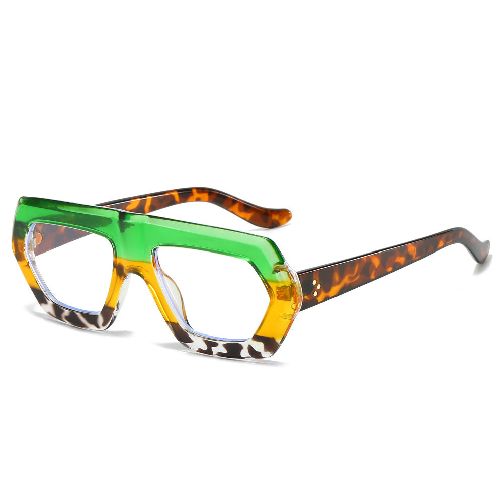 Damen modische optische Brille im extravaganten Hexagon-Design Brehn