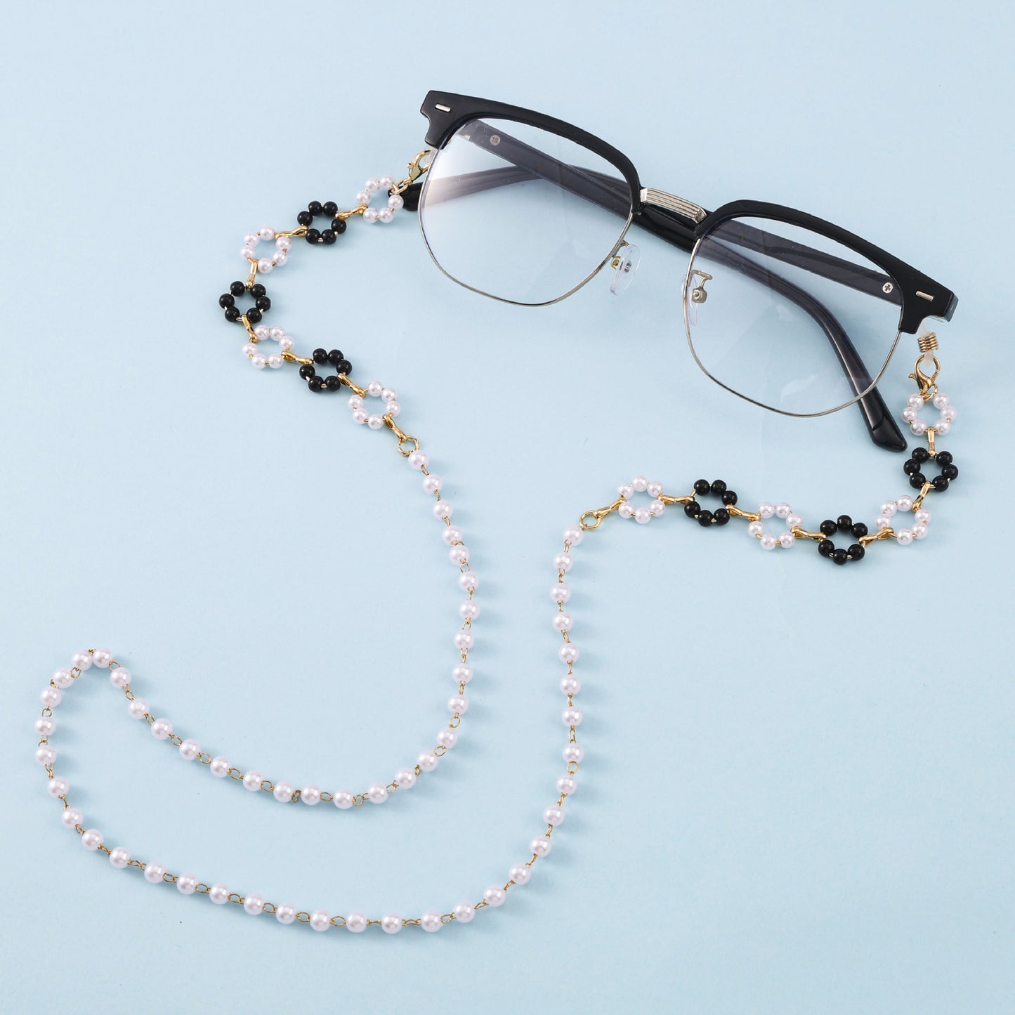 Elegante Perlen Brillenband Brehn