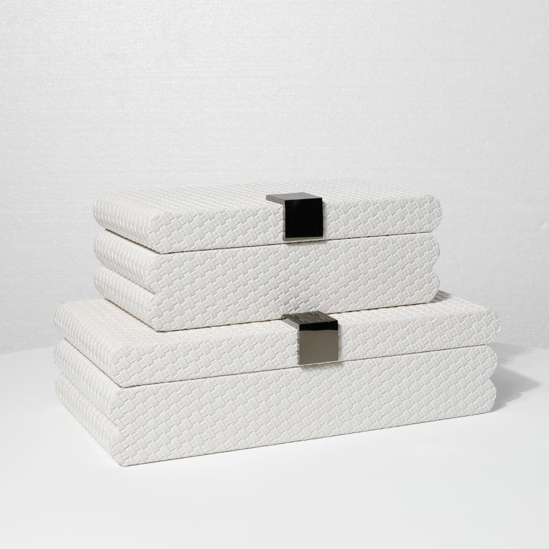 Stylische dekorative Aufbewahrungsboxen Set