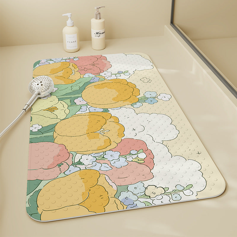 Blumenmuster Badematte Brehn