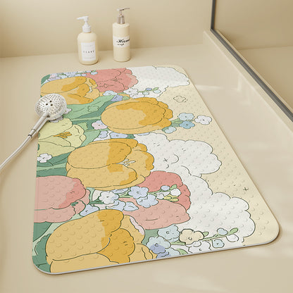 Blumenmuster Badematte Brehn