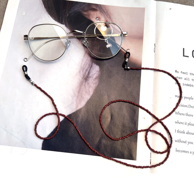 Chic Perlen Brillen Kette Brehn