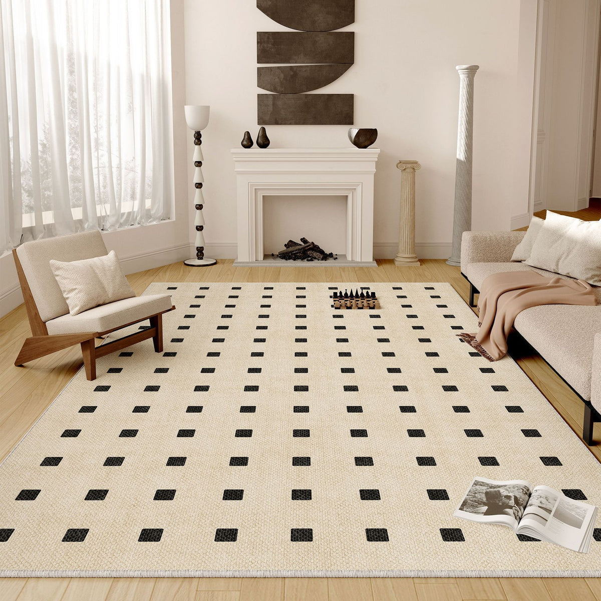 Geometrisch gemusterter Teppich Brehn