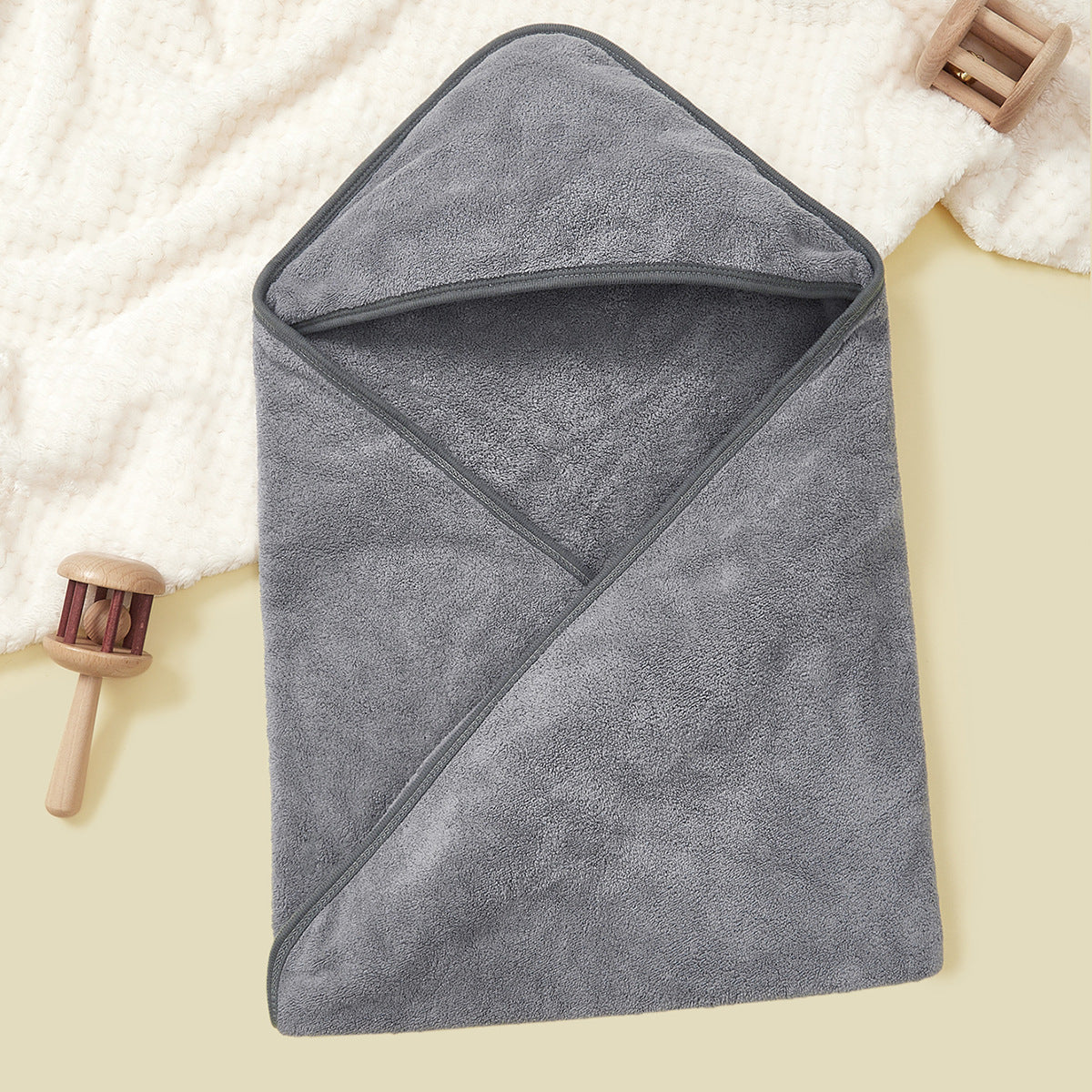 Weicher Fleece Baby-Bademantel Brehn