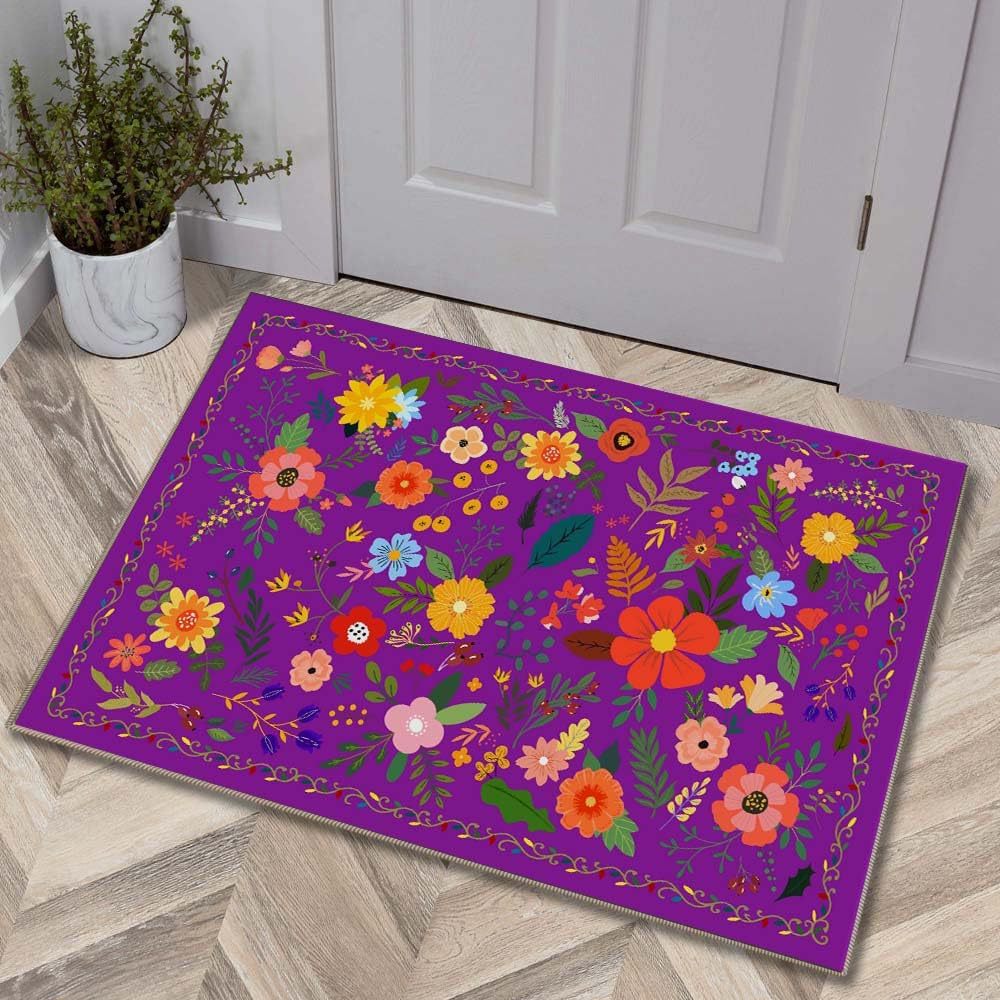 Luxuriöse Floral Design Badmatte Brehn