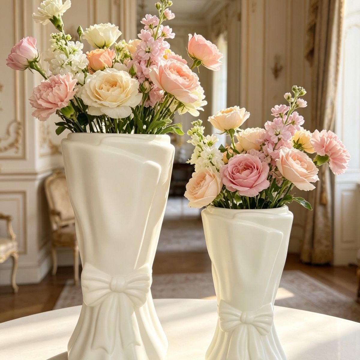 Dekorativer eleganter bow-förmiger Blumenvasen Brehn