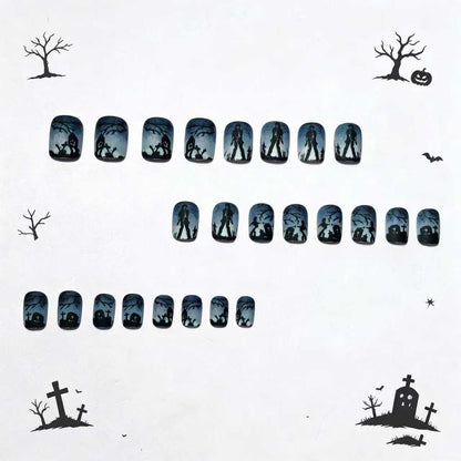 Gothic Friedhof Nagelkunst Brehn