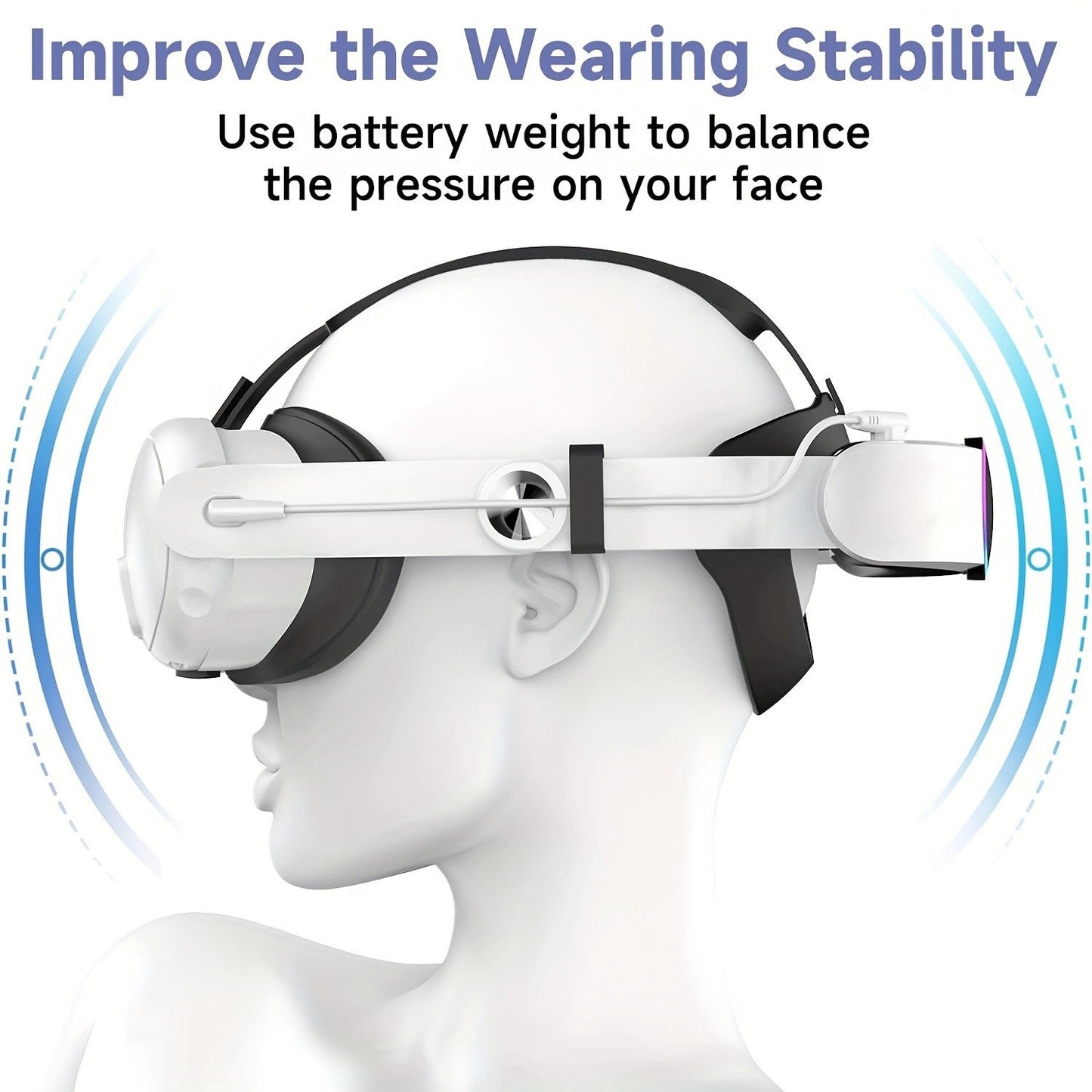 Ergonomisches VR-Headset mit Hochleistungsakku Brehn