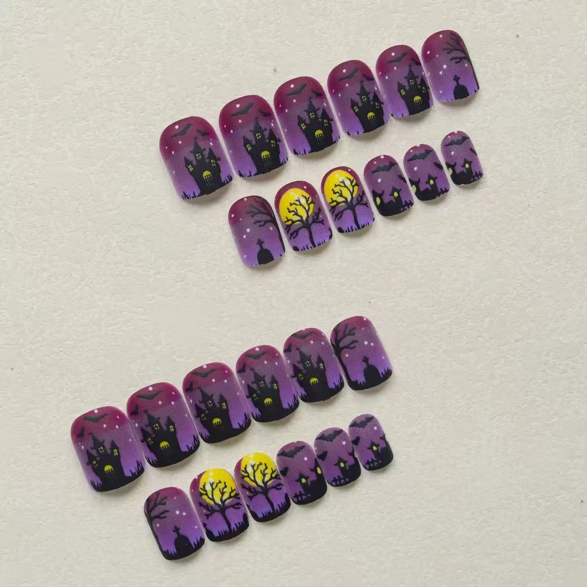 Halloween Nagelkunstset mit Gruseligen 3D-Motiven Brehn
