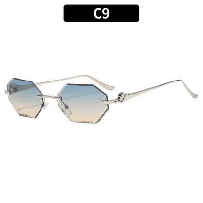 Chic Geometrische Übergroße Sonnenbrille