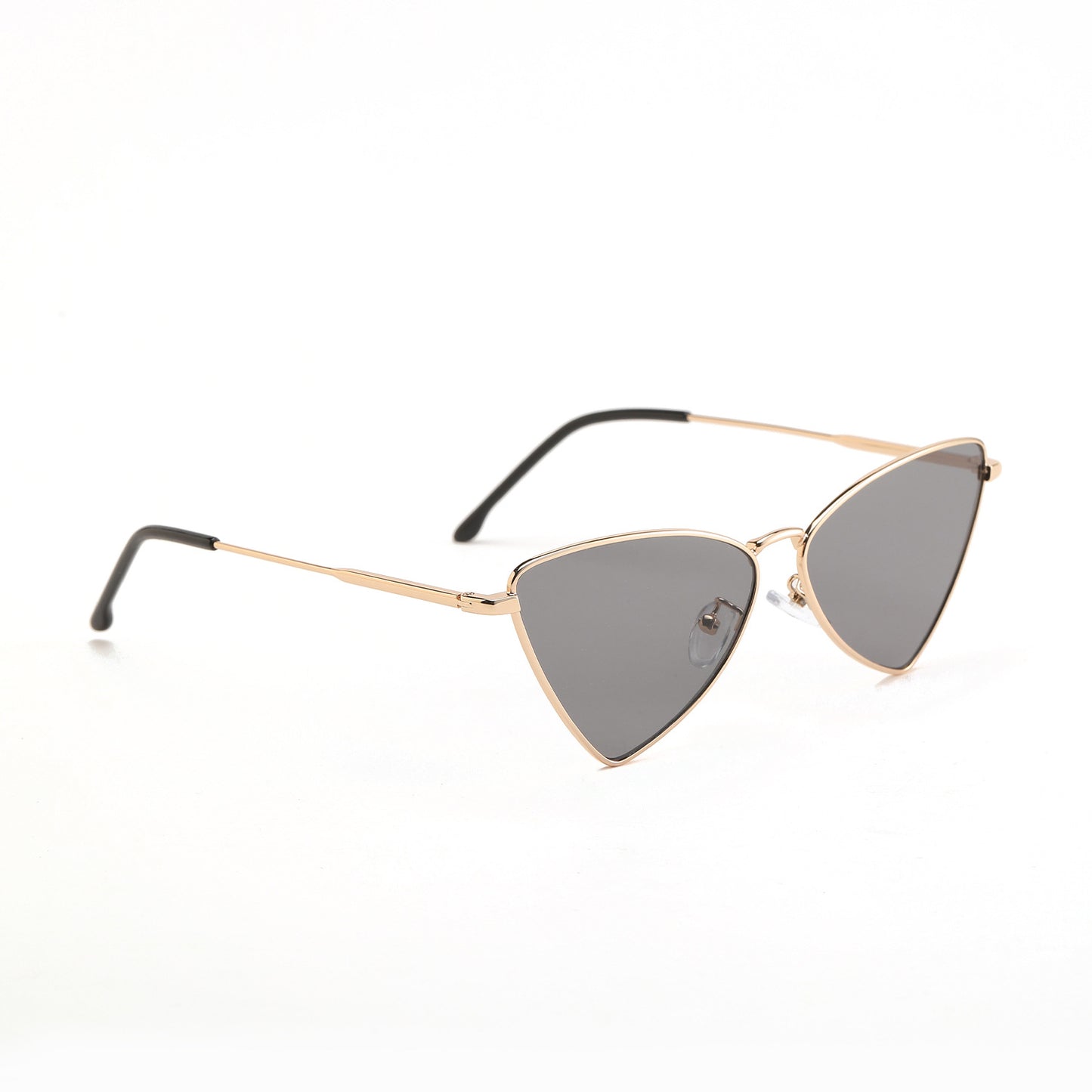 Damen trendige Cat-Eye Sonnenbrille mit goldenen Akzenten Brehn