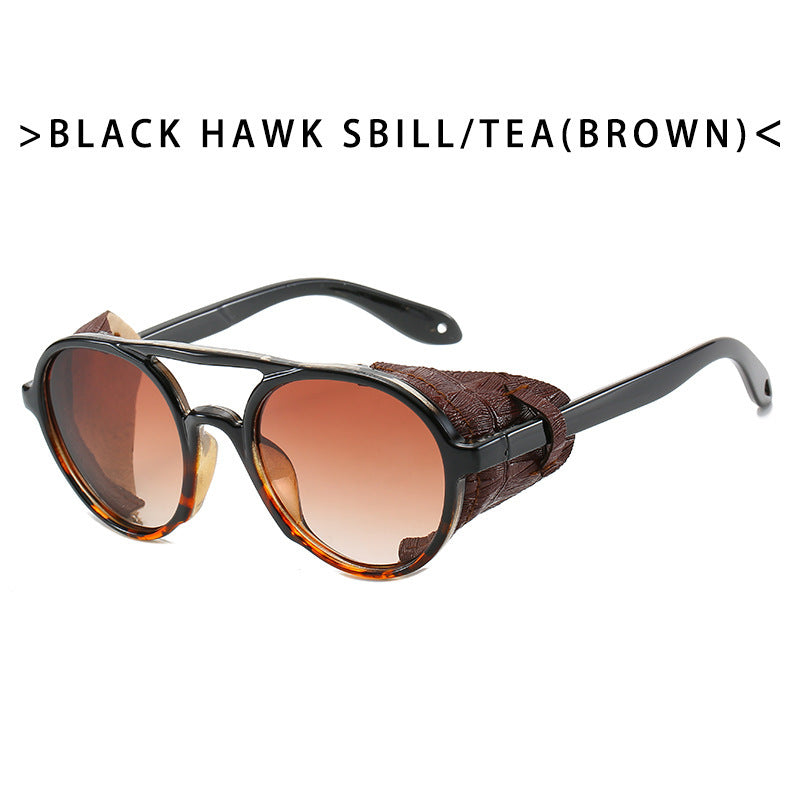 Damen trendige Fashion-Sonnenbrille mit innovativem  Rahmenbrett Brehn