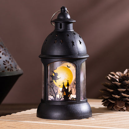 Dekorative Laterne mit Halloween-Motiv