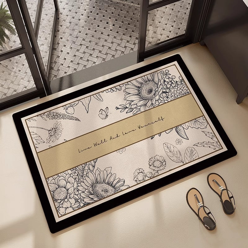 Floral Gestickte Badematte Brehn