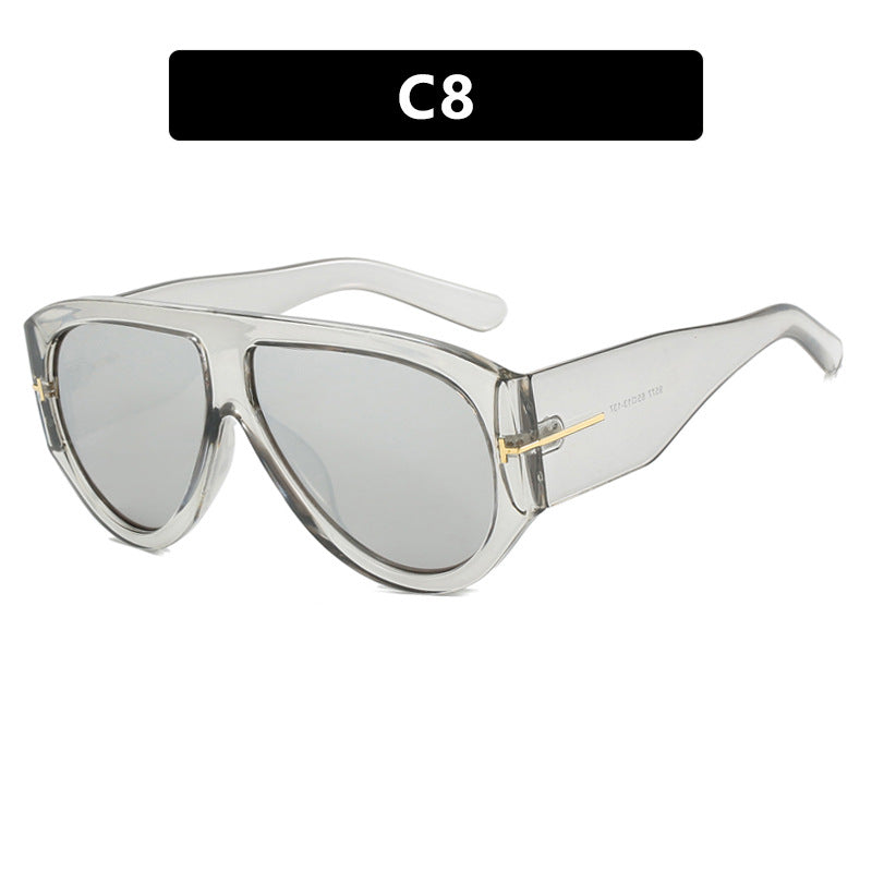 Damen Geometrische Sonnenbrille mit modernem Rahmen und polarisierten Gläsern Brehn