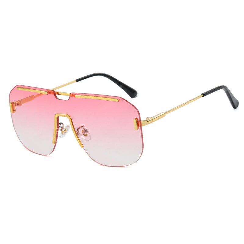 Damen geometrische Sonnenbrille mit stylischem Metallrahmen und UV-Schutz Brehn