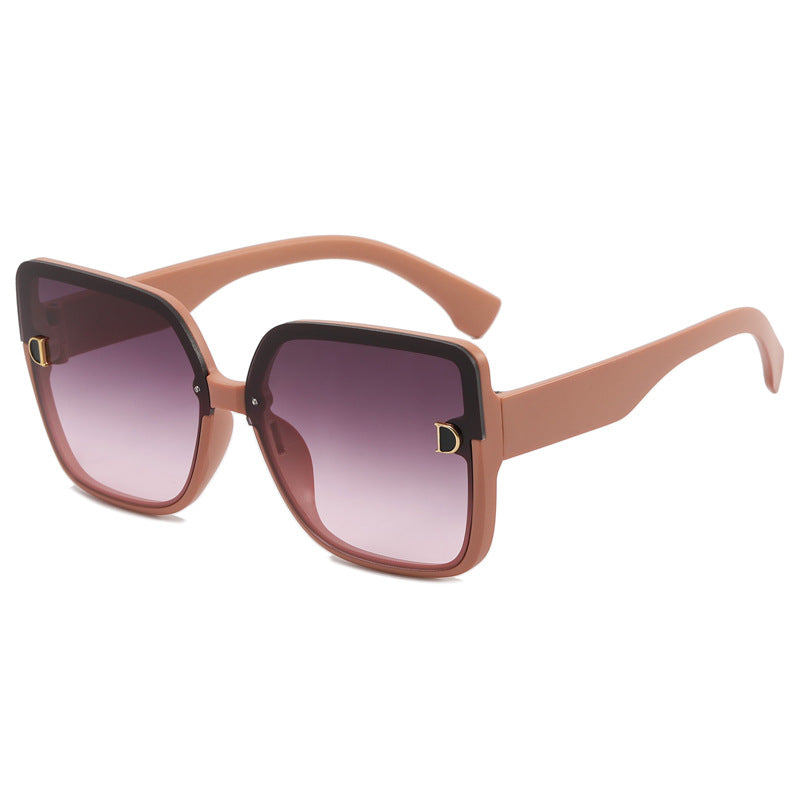 Damen modische quadratische Sonnenbrille im minimalistischen Design Brehn