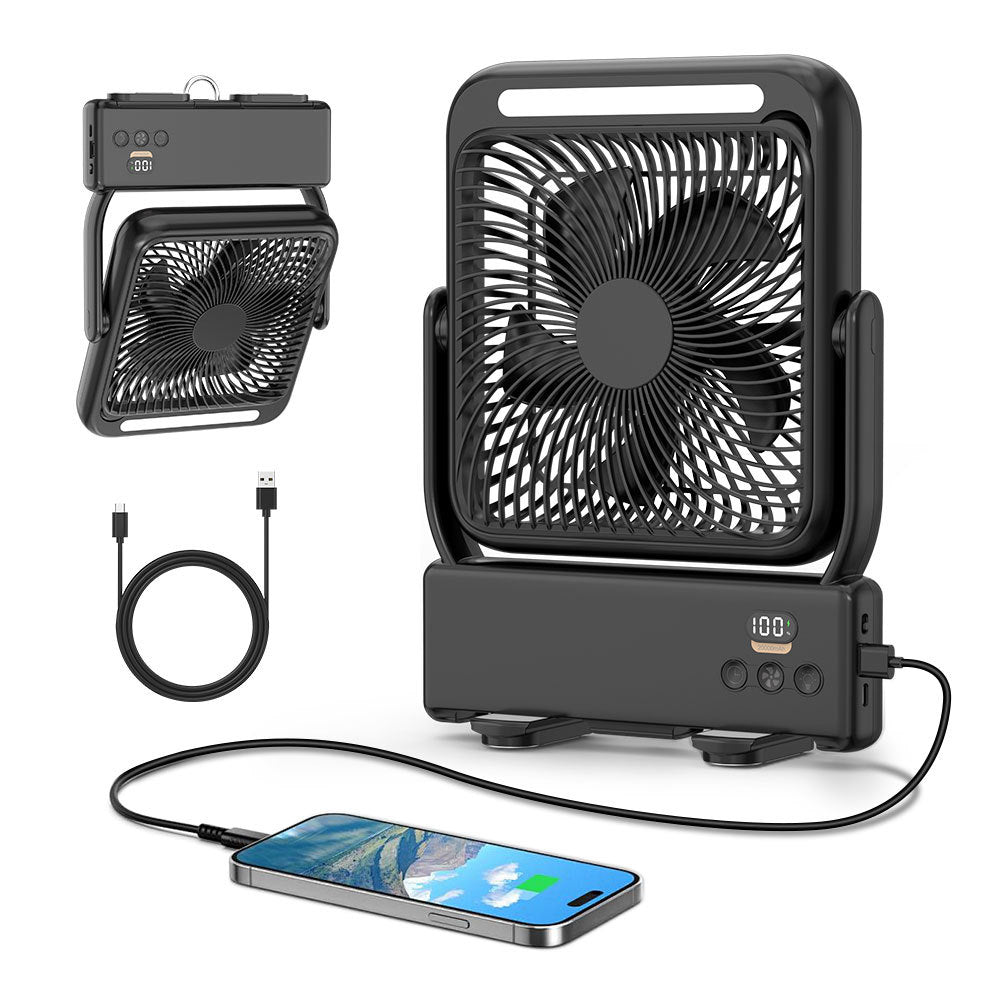 Unisex Compact Oscillating Rechargeable Fan Brehn