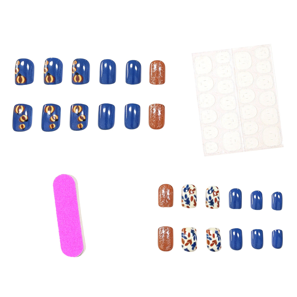 Saisonales Blattdesign Nagelkunst Brehn