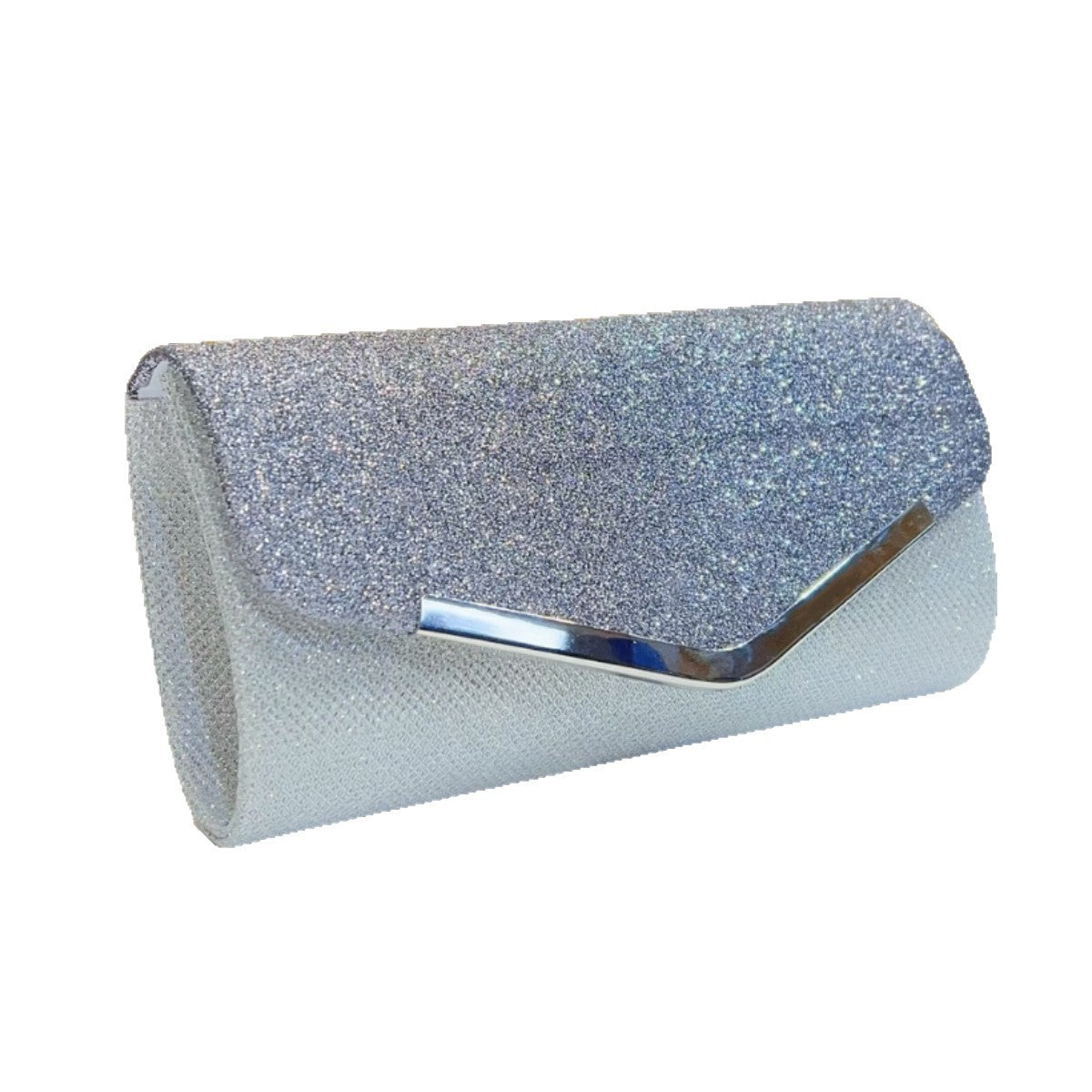 Glitzernde metallische Abend-Clutch