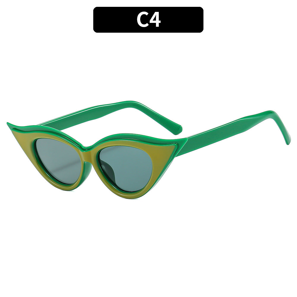 Modische Retro Katzenaugen-Sonnenbrille
