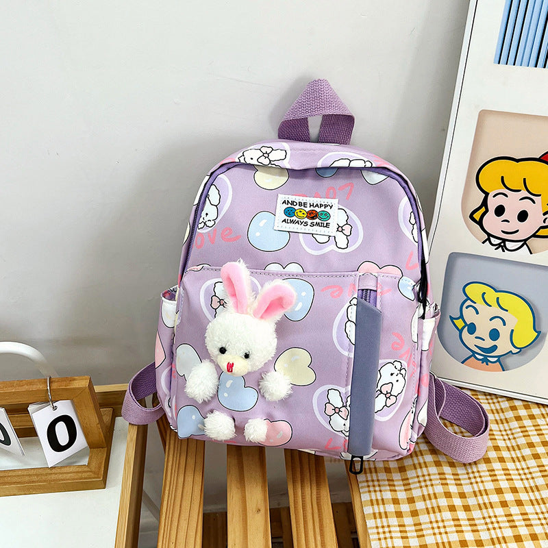 Süßes Plüsch-Hase-Themen Mini-Rucksack Brehn