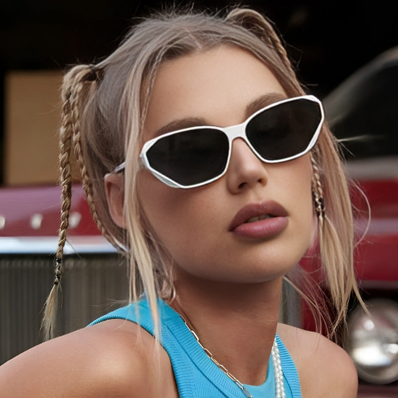 Damen trendige polygonale Sonnenbrille Brehn