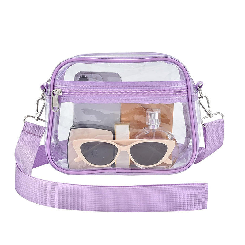 Durchsichtige Schultertasche mit Vielseitigen Fächern Brehn