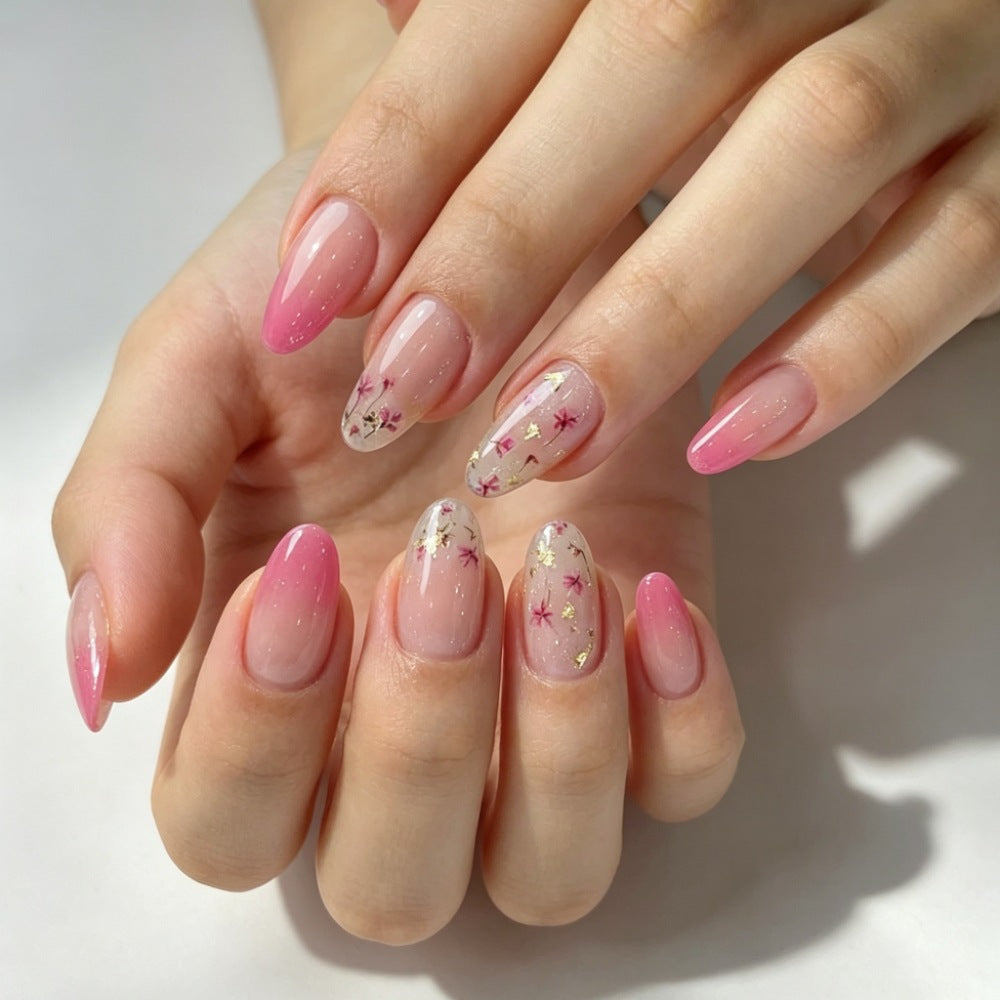 Kunstnagelset mit Eleganten Blumenmotiven Brehn