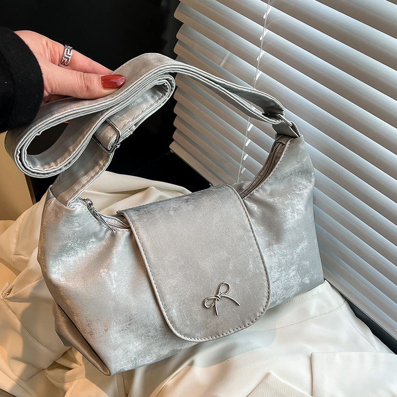 Elegante Samt Schultertasche