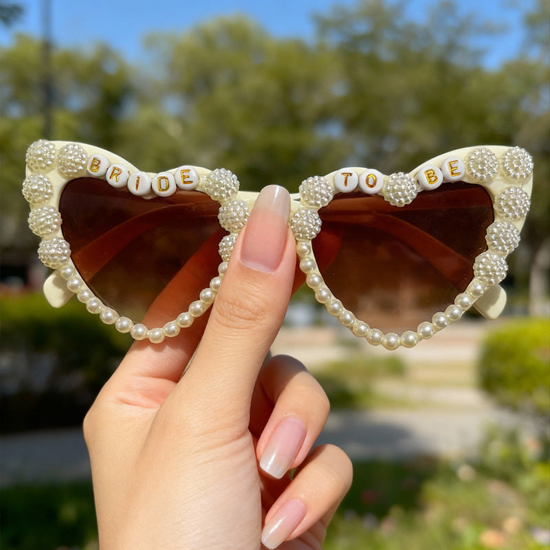 Dekorative herzförmige Braut-in-spe Sonnenbrille Brehn