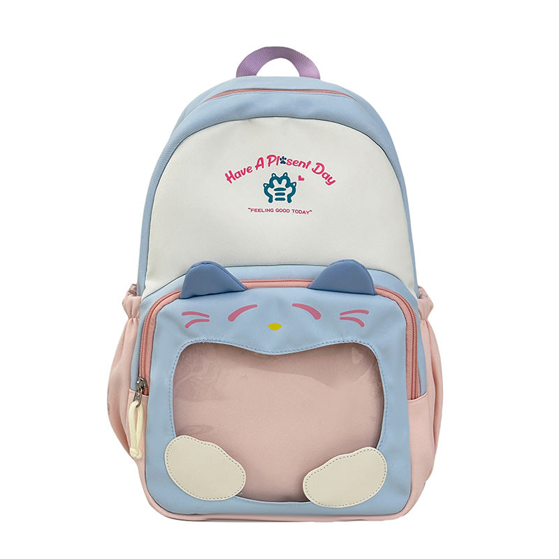 Verspielt katzenmotivierter Rucksack