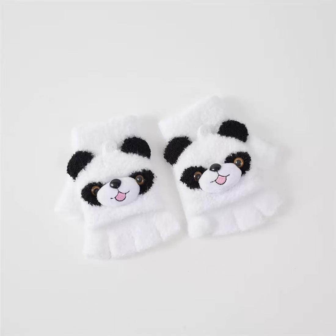 Niedliche Panda-Themen-Fingerlosen Handschuhe Brehn