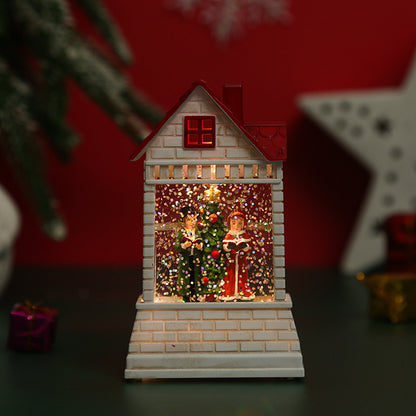 Beleuchtetes Weihnachtsdorf mit beweglichen Figuren Brehn