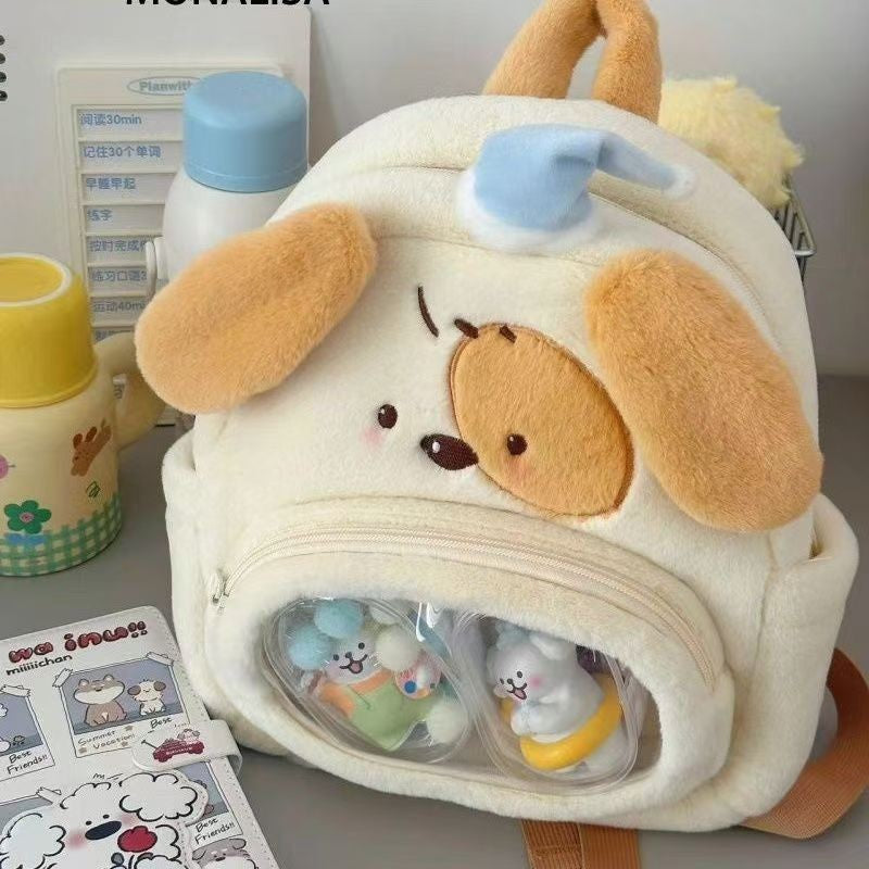 Rucksack mit Klarem Sichtfenster und Tierischem Design Brehn