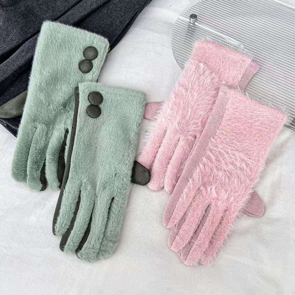 Plüsch Fleecegefütterte Touchscreen-Handschuhe Brehn