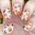 Florale Press-On Nagelkunst Brehn