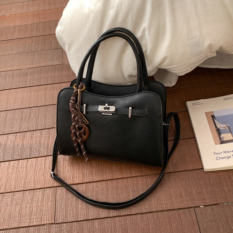 Elegante handgefertigte strukturierte Handtasche