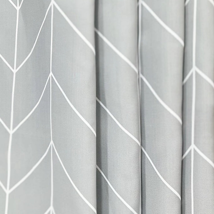 Chevron-Muster Stoff Duschvorhang Brehn