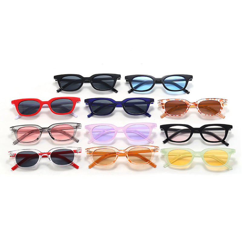 Damen moderne Rechteck-Sonnenbrille Brehn