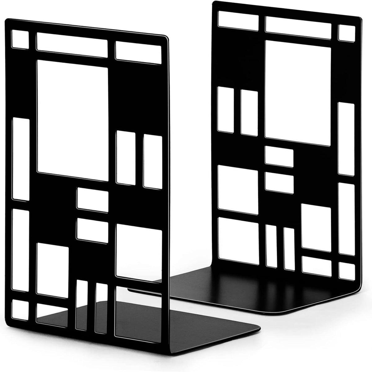 Stylische Metallbuchstützen
