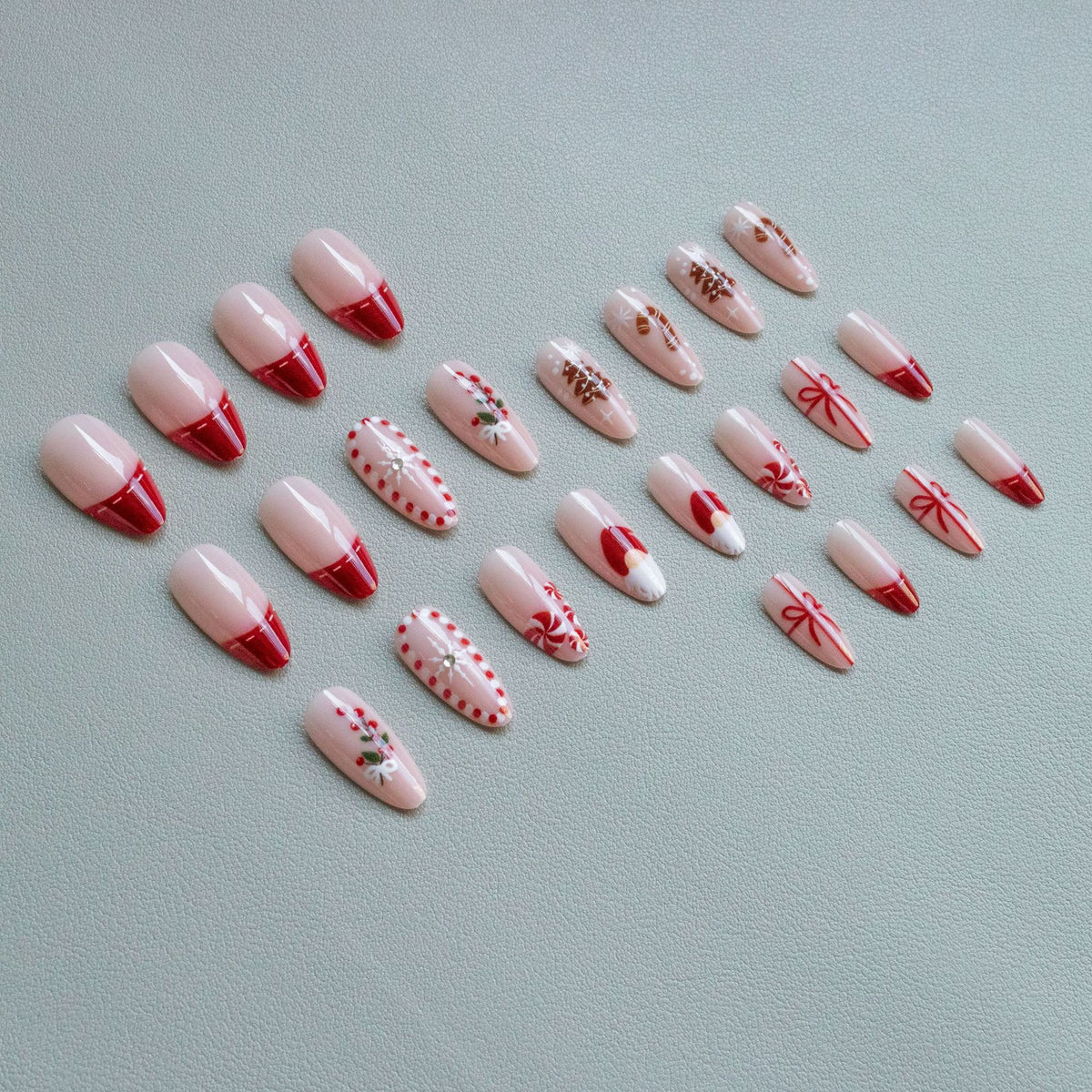 Kreatives Feiertags-Nailart-Set
