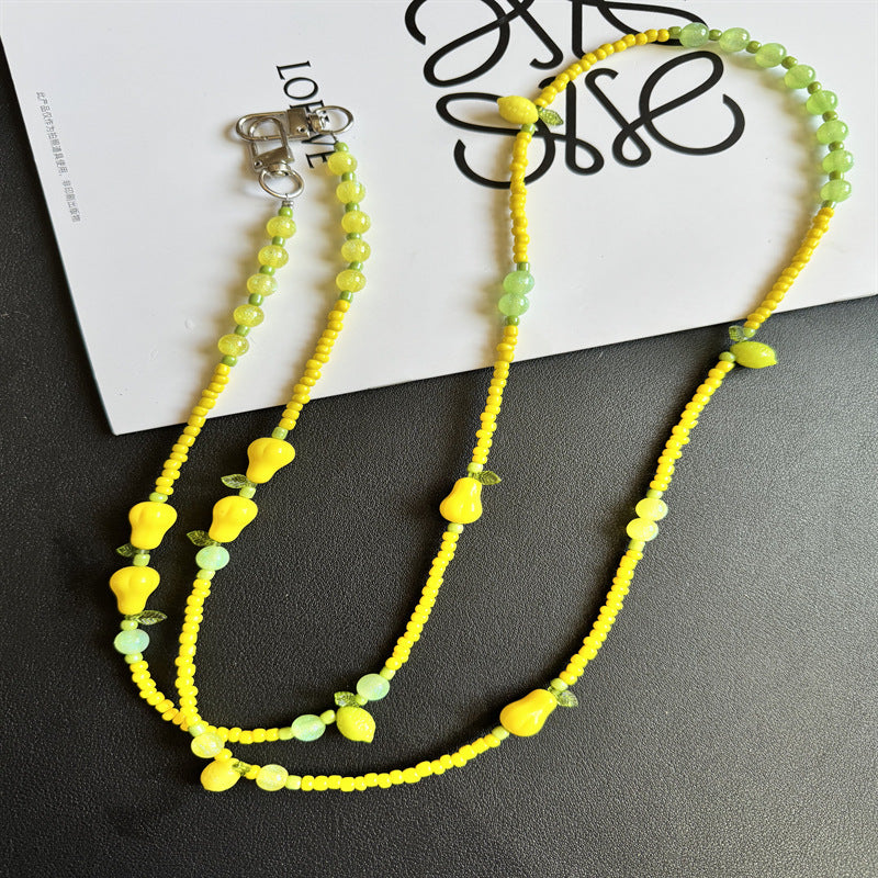 Perlen Lemon Charme Halskette Brehn